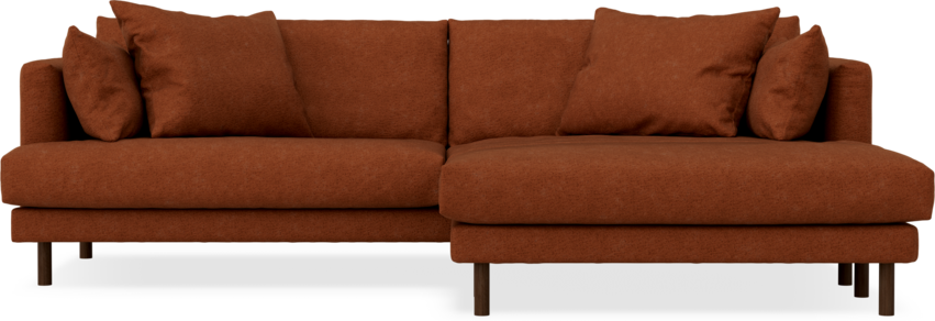 Harper - 4-sits med schäslong XL höger - Orange