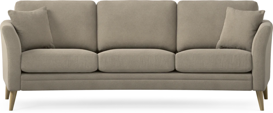 Eden - 3-sits soffa svängd - Beige