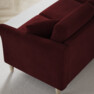 Eden - 3-sits soffa med schäslong - Röd