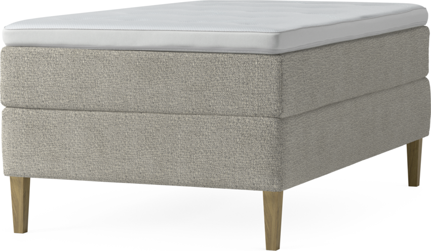 Delux Dream - Kontinentalsäng, enkelsäng 120 cm med bäddmadrass och sängben