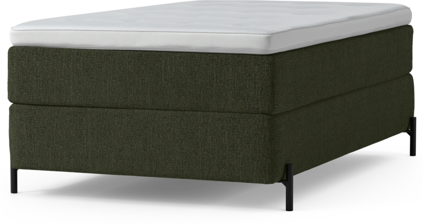 Delux Dream - Kontinentalsäng, enkelsäng 120 cm med bäddmadrass och sängben