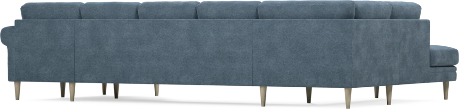 Eden - 3-sits soffa med divan vänster och schäslong höger - Blå