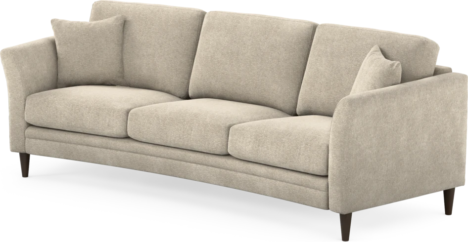 Eden - 3-sits soffa svängd - Beige