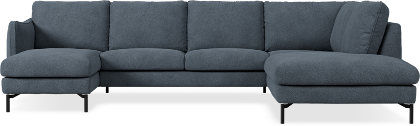 Madison Lux - 2-sits soffa med schäslong vänster och divan höger - Vit