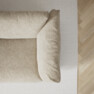 Cherrie - 3-sits soffa, hel dyna, fast klädsel - Beige