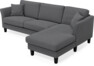 Eden - 2,5-sits soffa med schäslong - Grå