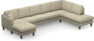 Eden - 3-sits soffa med schäslong vänster och divan höger - Beige