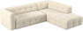 Bella - 3-sits soffa med divan höger - Beige