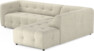 Bella - 3-sits soffa med divan höger - Beige