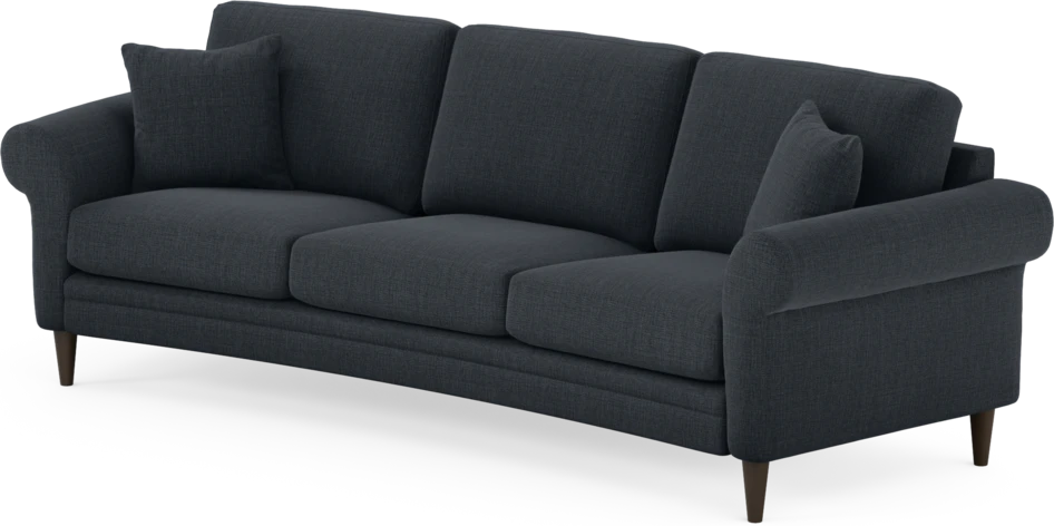 Eden - 3-sits soffa svängd - Blå