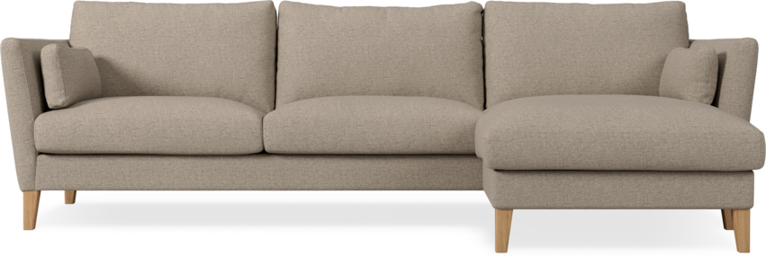 Winston - 3-sits soffa med schäslong, vändbar - Beige