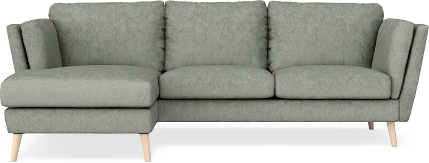 Madison Lux - 2-sits soffa med schäslong vänster - Turkos