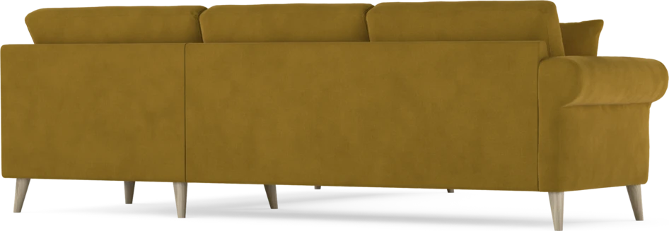 Eden - Hörnsoffa, 2,5+2,5-sits - Gul