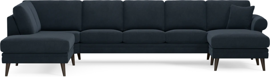 Eden - 3-sits soffa med divan vänster och schäslong höger - Blå