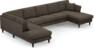 Eden - 3-sits soffa med divan vänster och schäslong höger - Gul