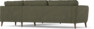 Bridge - Hörnsoffa, 3+3-sits - Grön