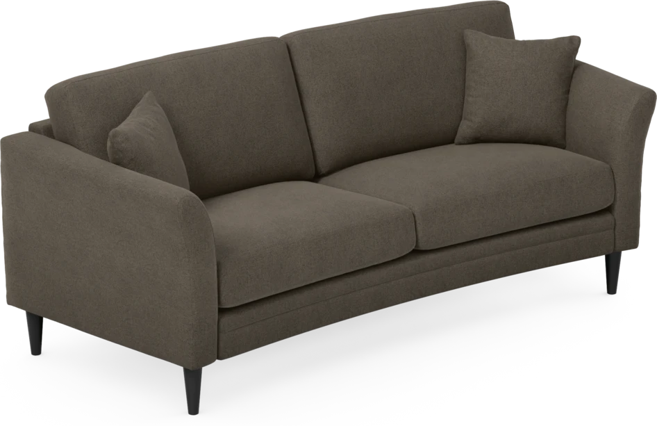 Eden - 2,5-sits soffa svängd - Brun