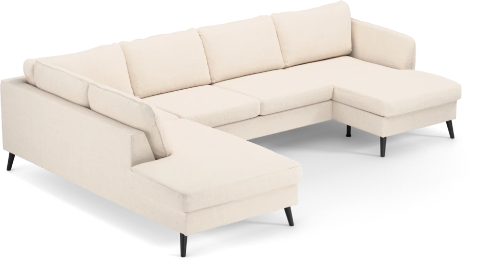 County - 3-sits soffa med divan vänster och schäslong höger - Vit