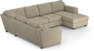Friday - Hörnsoffa, 2+3-sits med schäslong höger - Beige