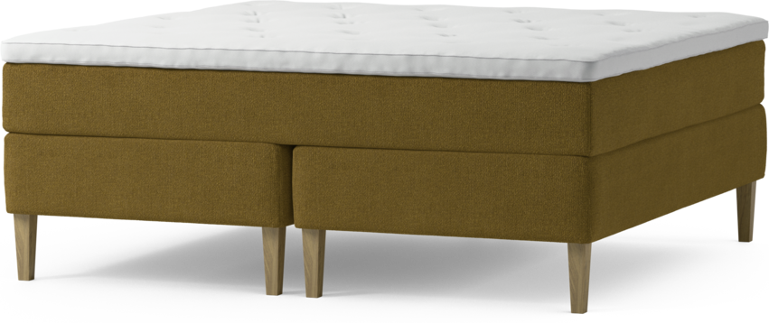 Delux Exclusive - Kontinentalsäng, dubbelsäng med bäddmadrass och sängben