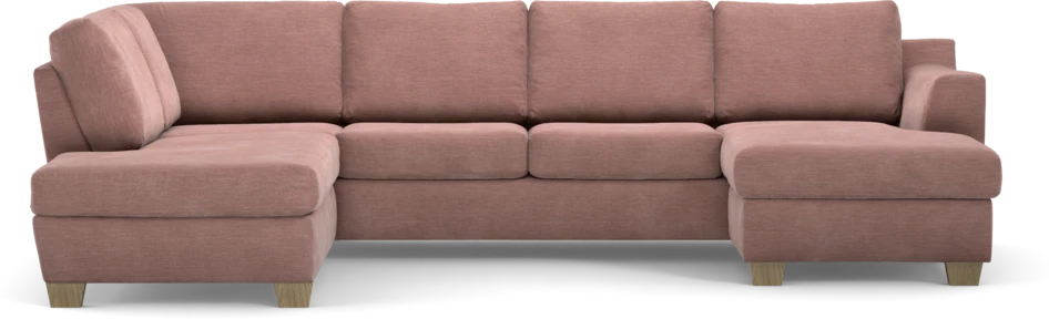 Friday - 3-sits soffa med divan vänster och schäslong höger - Rosa