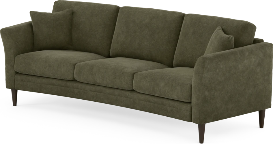 Eden - 3-sits soffa svängd - Grön
