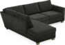 Friday - 2,5-sits soffa med divan vänster - Grå