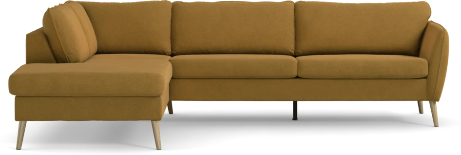 County - 2,5-sits soffa med divan vänster - Gul