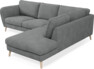 Madison - 2-sits soffa med divan höger - Vit