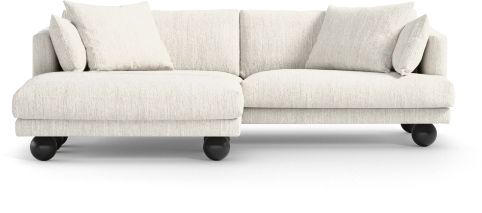 Harper - 4-sits med schäslong XL vänster - Vit