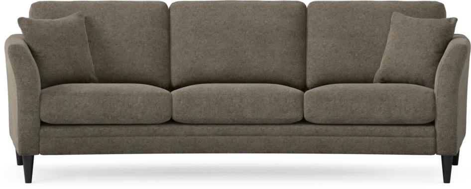 Eden - 3-sits soffa svängd - Brun