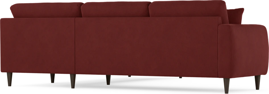 Eden - Hörnsoffa, 2,5+2,5-sits - Röd