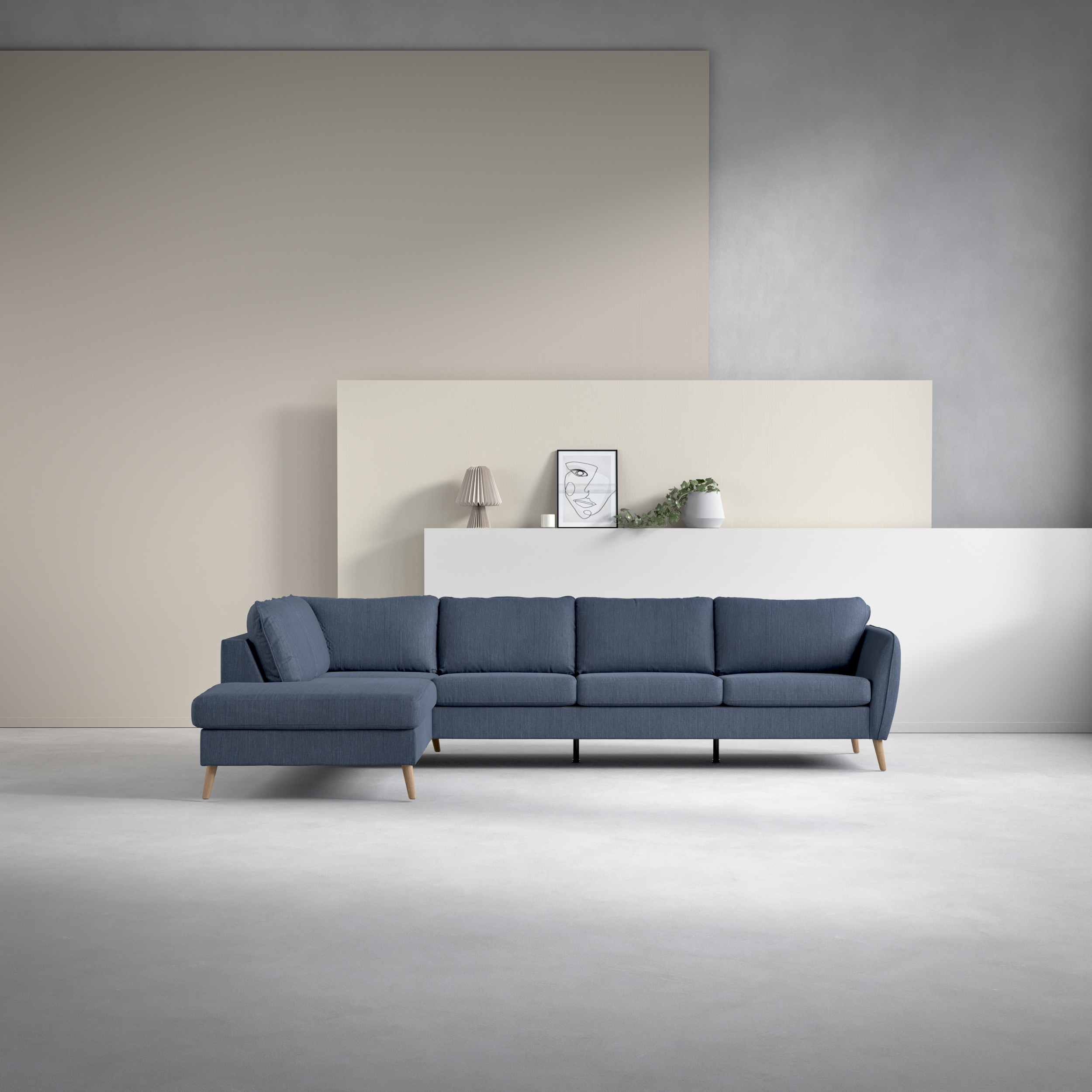 County - 3-sits soffa med divan vänster - inspiration