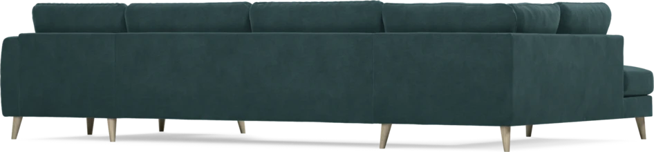 Bridge - 3-sits soffa med divan vänster och schäslong höger - Blå