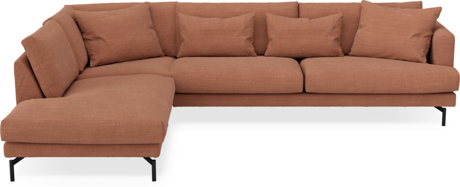 Harper - 3-sits soffa med divan vänster - Orange