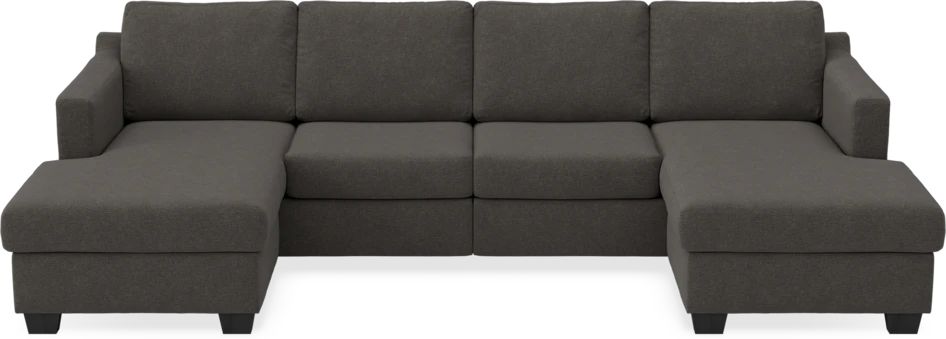 Friday - 2-sits soffa med två schäslonger - Grå