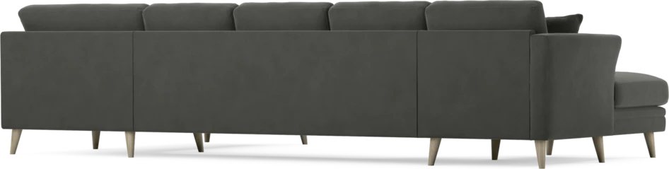 Eden - 3-sits soffa med schäslong vänster och divan höger - Grå