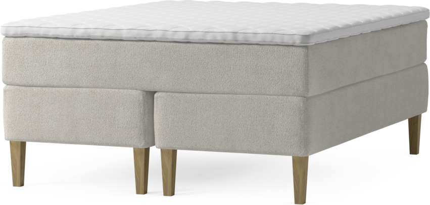 Delux Exclusive - Kontinentalsäng, dubbelsäng med bäddmadrass och sängben