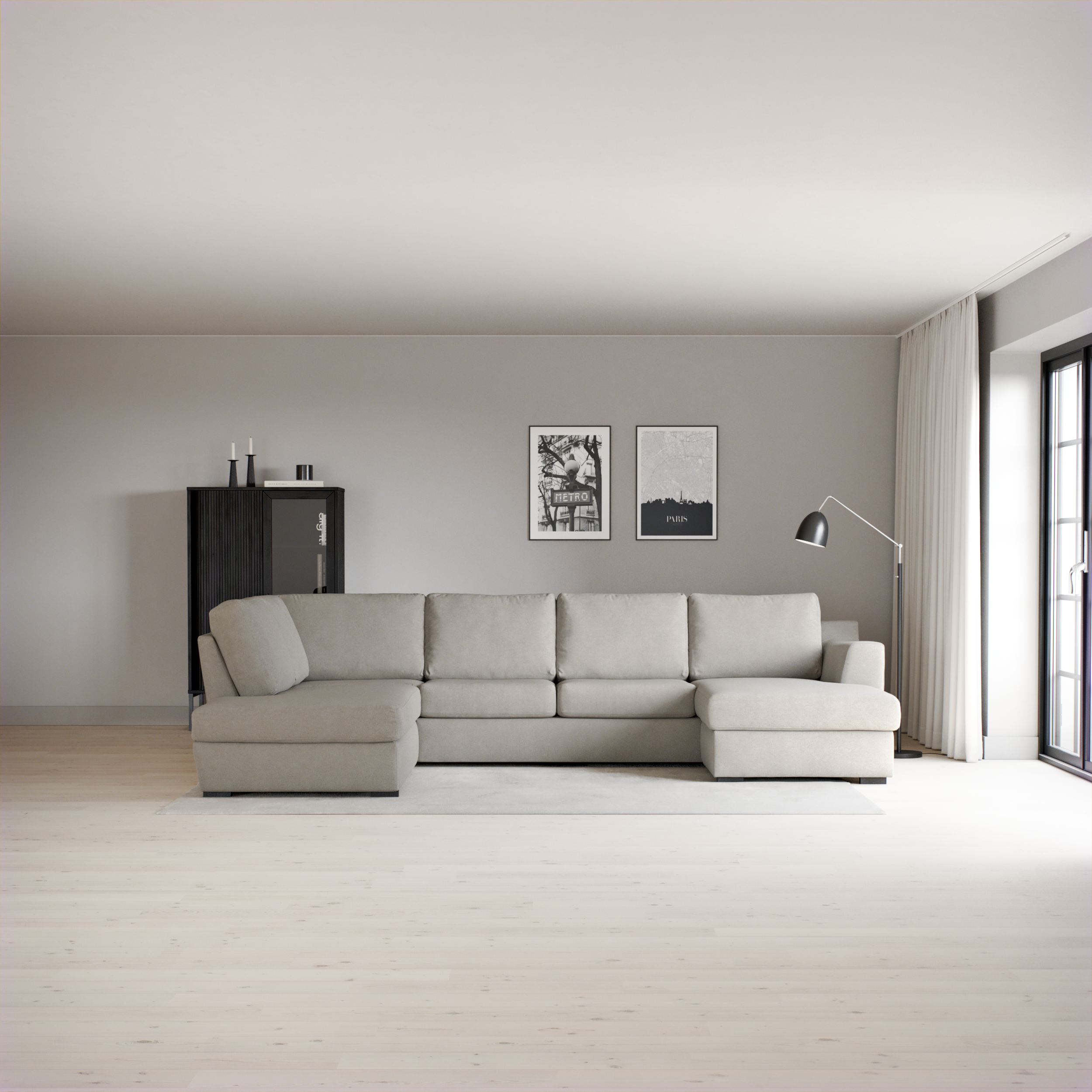 Friday - 3-sits soffa med divan vänster och schäslong höger - inspiration