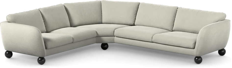 Madison Lux - Hörnsoffa 2+3-sits, hörn 2 - Vit