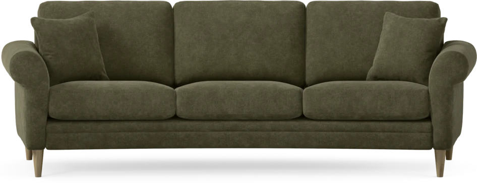 Eden - 3-sits soffa svängd - Grön