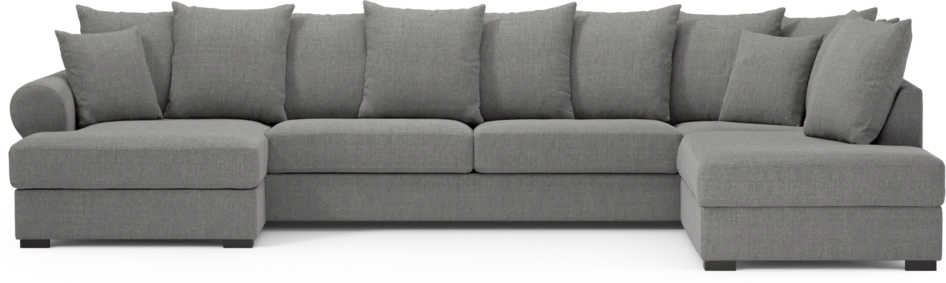 Town - 3-sits soffa med divan höger och schäslong vänster - Grå