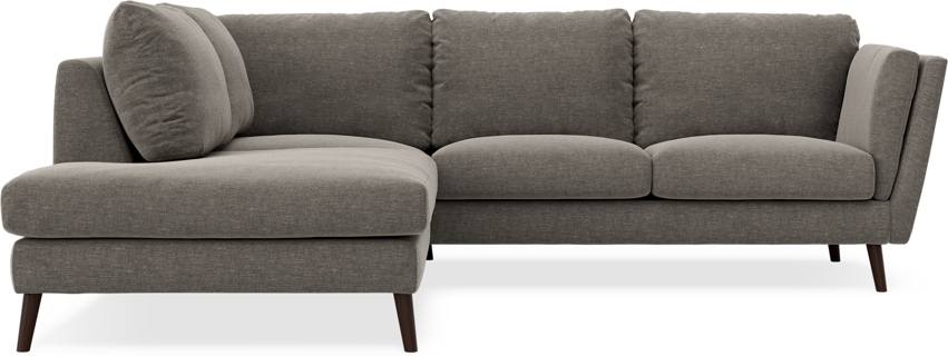 Madison - 2-sits soffa med divan vänster - Grå