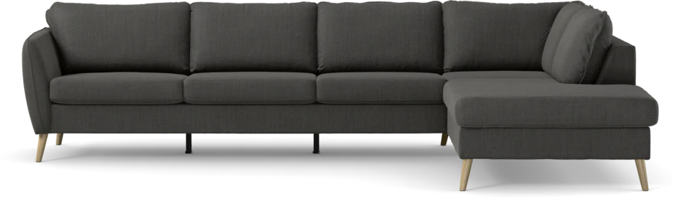 County - 3-sits soffa med divan höger - Grå