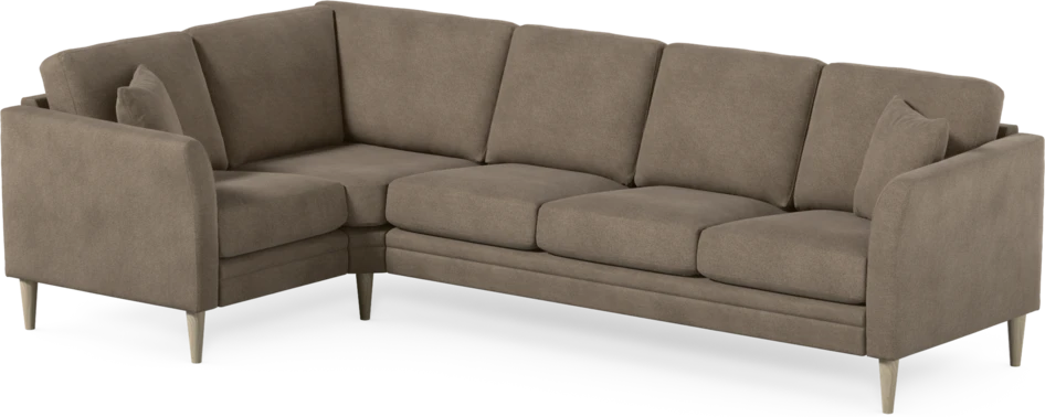 Eden - Hörnsoffa, 1+3-sits - Brun