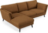 Madison Lux - 2-sits soffa med schäslong vänster - Brun
