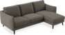 Madison - 2-sits soffa med schäslong höger - Brun