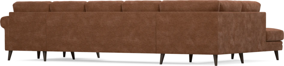 Eden - 3-sits soffa med divan vänster och schäslong höger - Orange