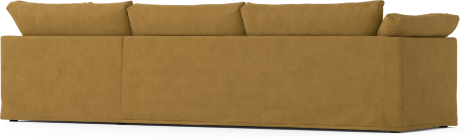 Cherrie - 3-sits soffa med divan höger, med kappa - Orange