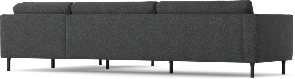 Willow - 4-sits soffa med divan höger, fast klädsel - Grå